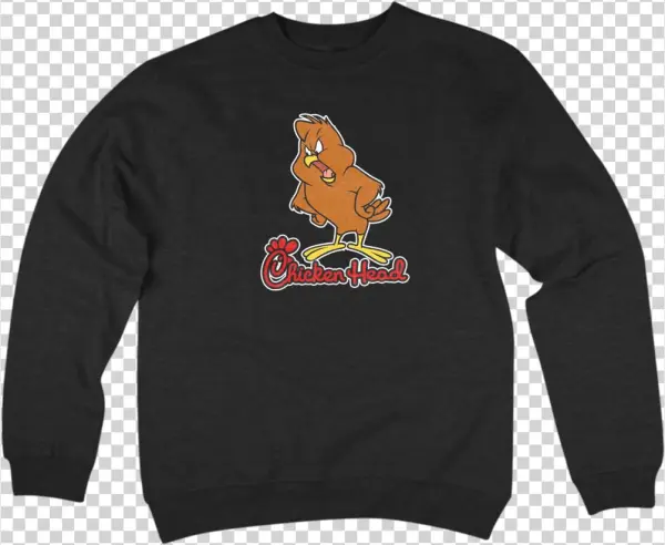 'chicken Head' Crewneck Sweatshirt Hutchla - Crew Neck