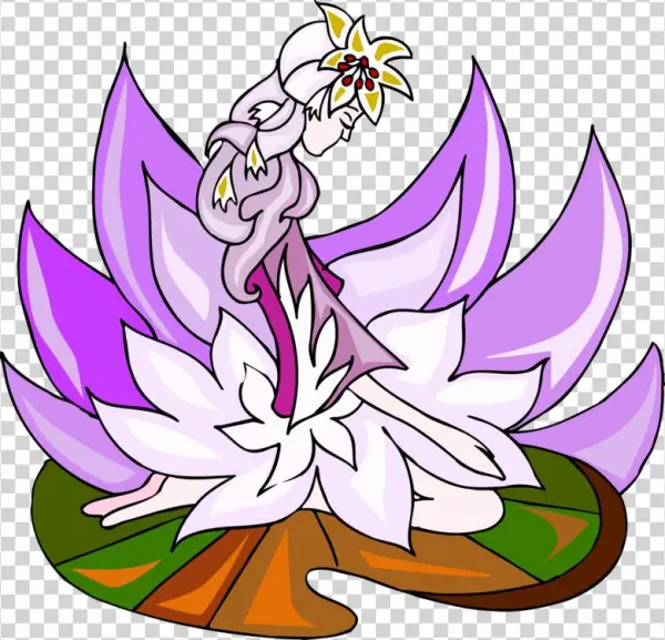 Floral Design Dancer - Clip Art