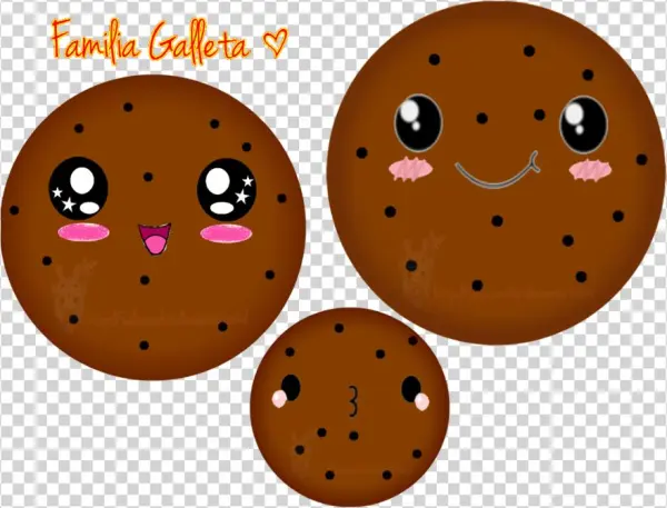 Galleta Kawaii Png