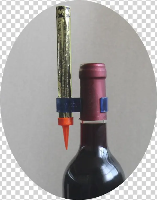 Ice Fountain Candle Clip - Wine Bottle