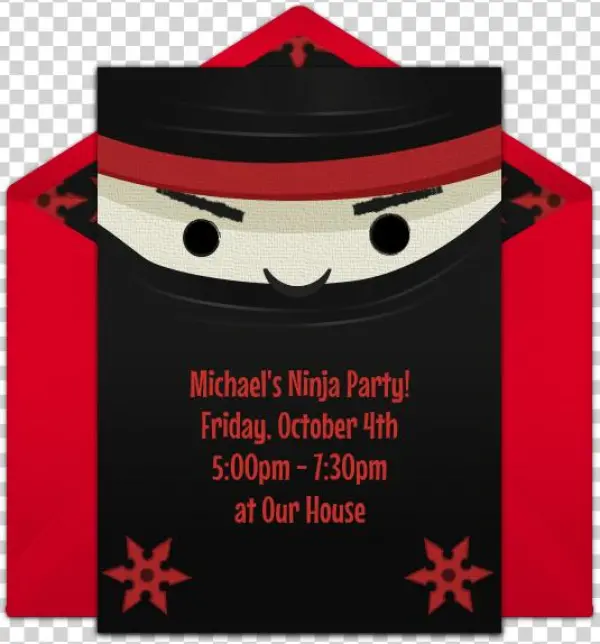 Ninja Online Invitation - Paper