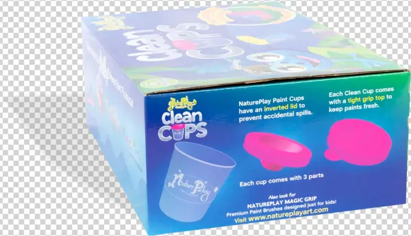 No Spill Paint Cups "clean