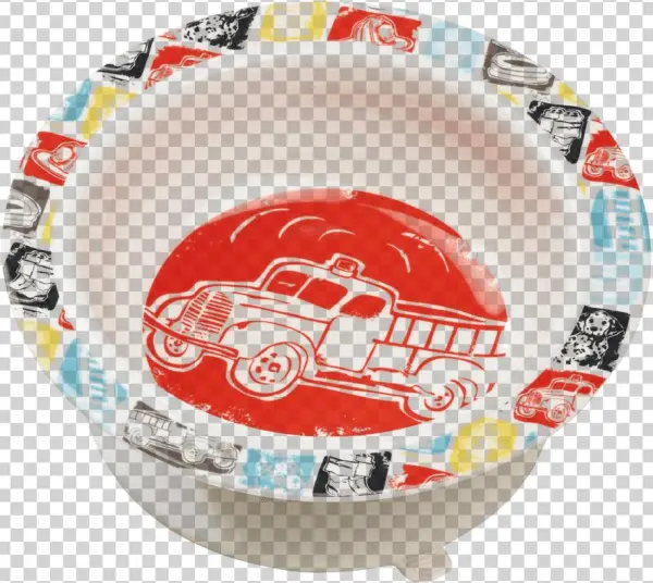 Ore Originals Fire Truck Suction Bowl - Ceramic