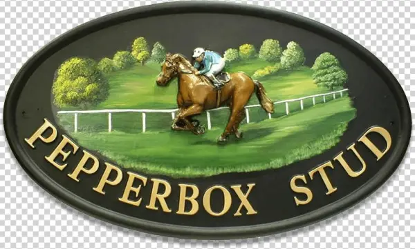 Race Horse House Sign - Sorrel