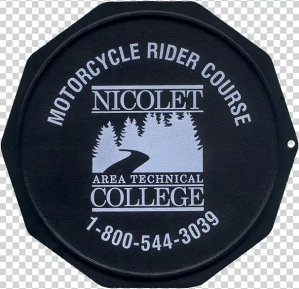 This Is A Sample Of A Custom Imprinted Motorcycle Coaster® - Label