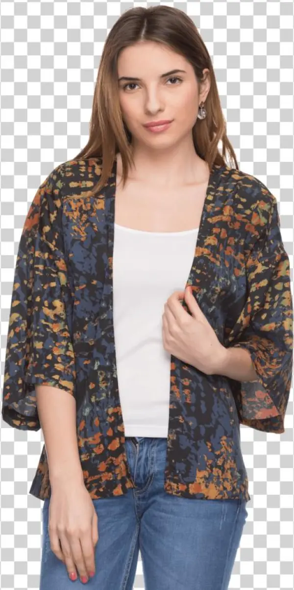 Women 3/4th Sleeves Casual Shrug - Girl