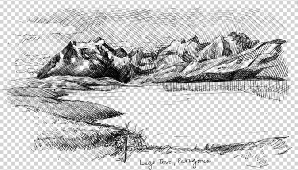 A Siesta On Toro Lookout - Sketch