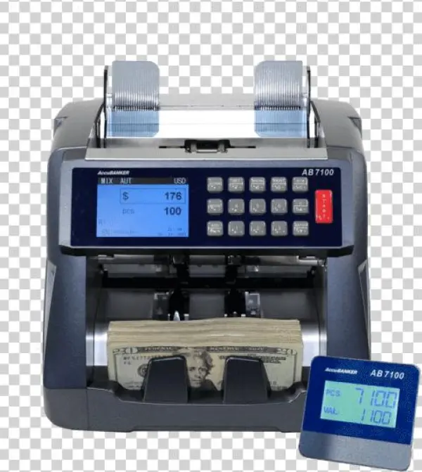 Accubanker Ab7100 Mixed Bill Counter With Panel - Accubanker Ab7100