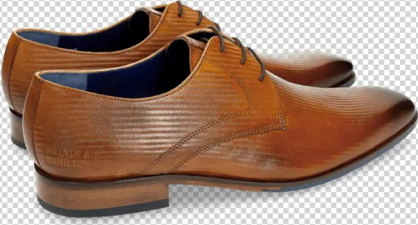 Derby Shoes Rico 1 Venice Limes Print No 3 Tan - Melvin & Hamilton Lance 1