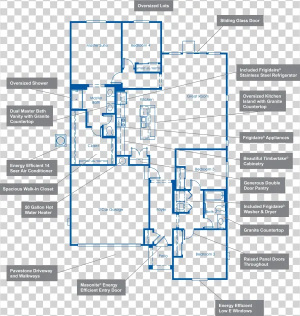 Indian Springs The Thunderbird First Floor Floorplan - Diagram