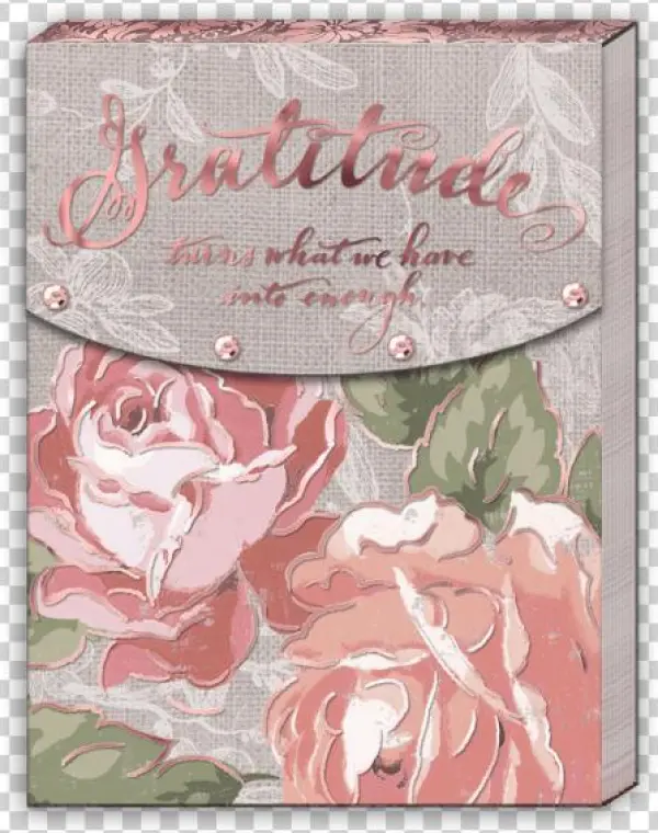 Notepad Gratitude Turns What We Have Into Enough - Christmas Card