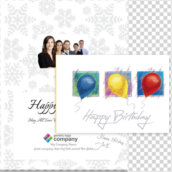 Sample Personalized Business Greeting Cards - Graphic Design
