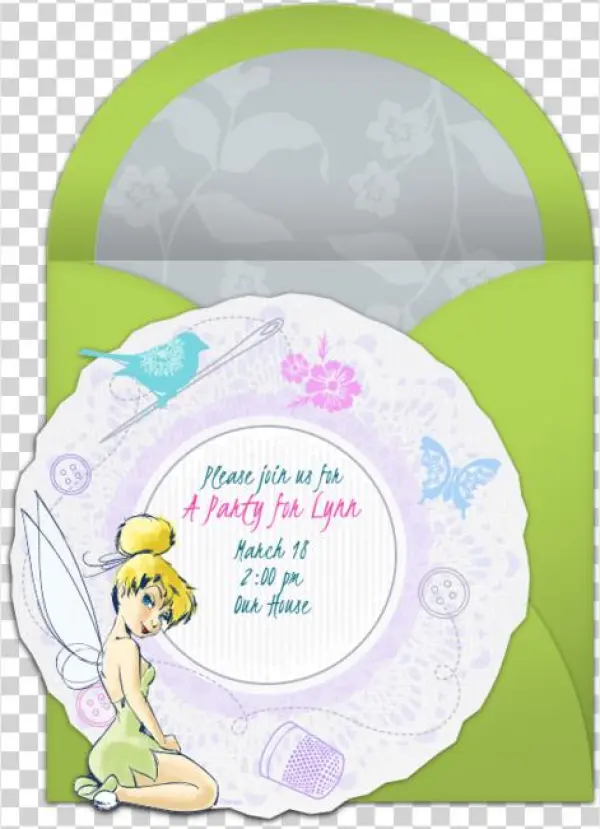 Tinker Bell Online Invitation - Illustration