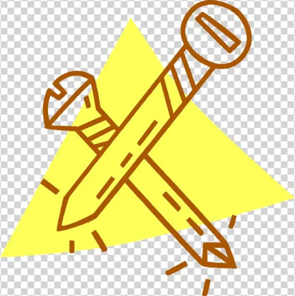 Vector Illustration Of Screw Threaded Fastener Used - Graphic Design