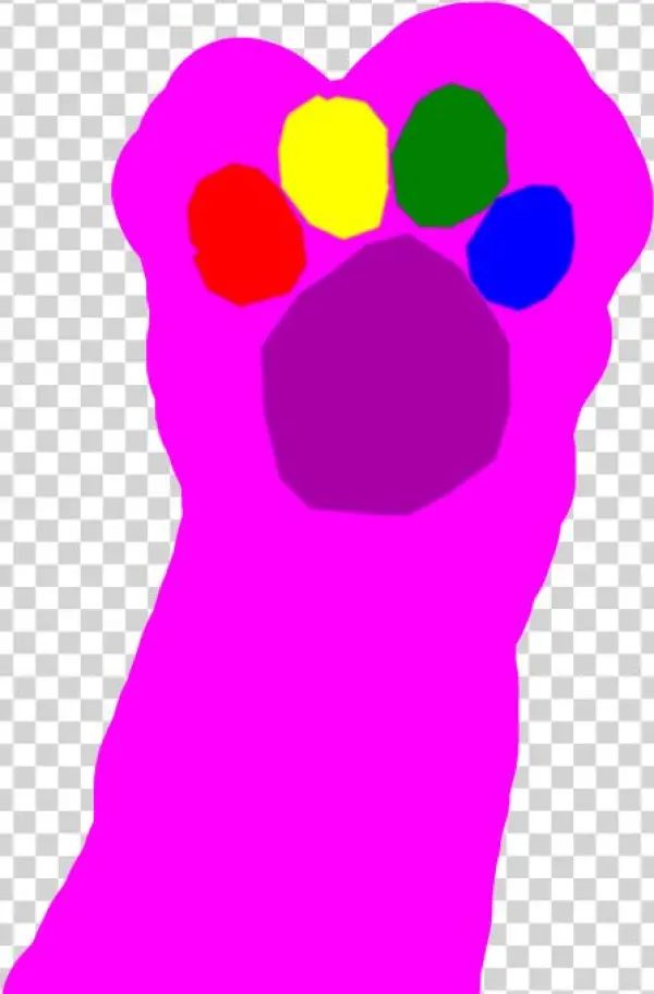 Cheer Bear Put The Paw Print On The Screen