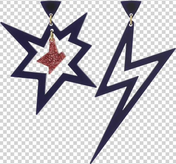 Ker-pow Midnight Blue & Rose Gold Glitter