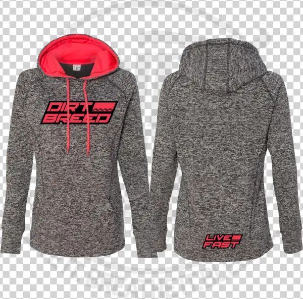 Ladies Dirt Track Racing Dri Fit Hoodie - Sweatshirt