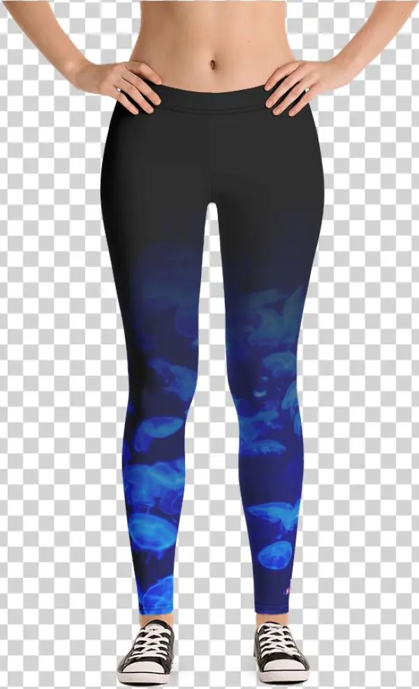 Load Image Into Gallery Viewer, Jellyfish Bloom Printed - Leggings