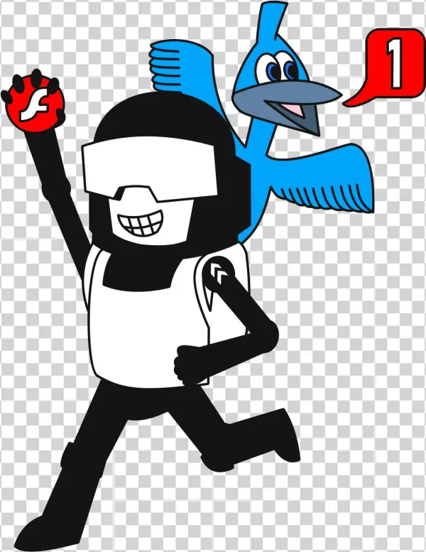 My First Art Piece To Christen My Twitter And My Newgrounds - Cartoon