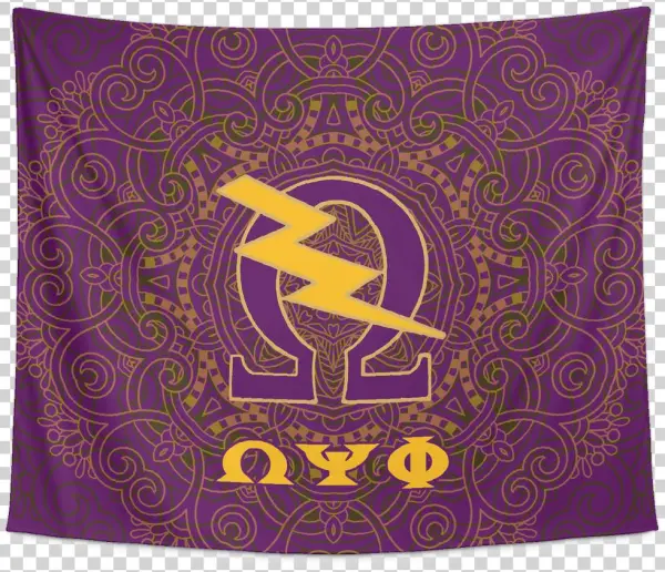 Omega Psi Phi Tapestry - Crescent
