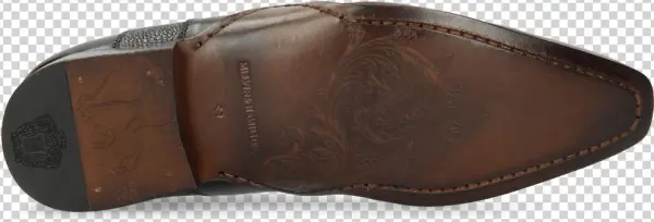 Oxford Shoes Ethan 11 Black Rio Scotch Grain - Slip-on Shoe