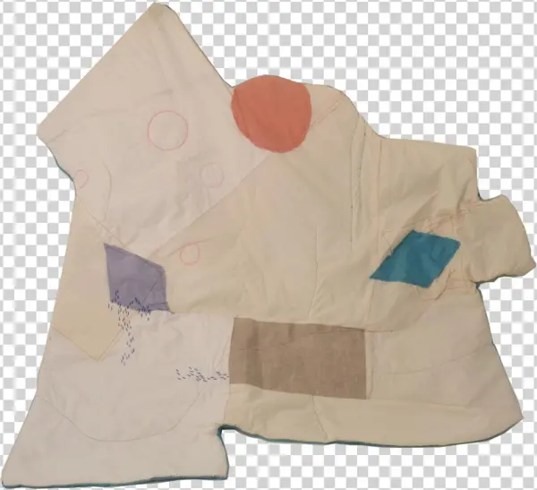 Quilt Made Entirely From Cast-off Scraps From Apparel