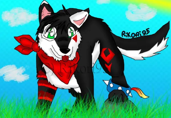 Red Wolf Pup Photo - Cartoon