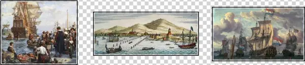 1602 Ad The Dutch East India Company Is Founded - Gicléedruk: Pilgrim Fathers Boarding The Mayflower,