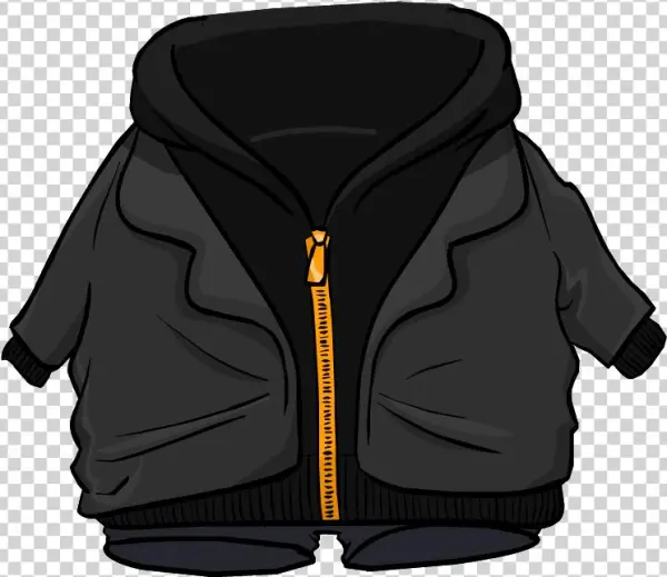 Black Zip Hoodie Clothing Icon Id 4755 - Zipper
