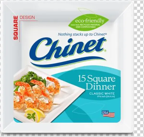 Chinet® Classic White™ Square 9 1/2" Dinner Plates, - Chinet Plates Oval