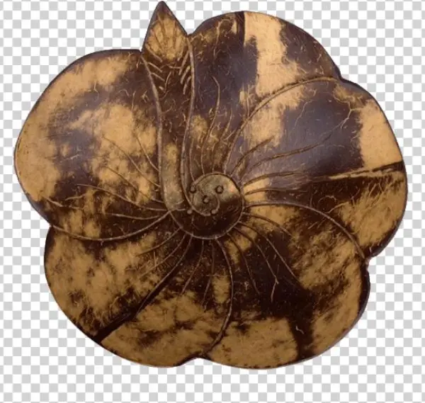 Coconut Soap Dish Hibiscus - Poppy