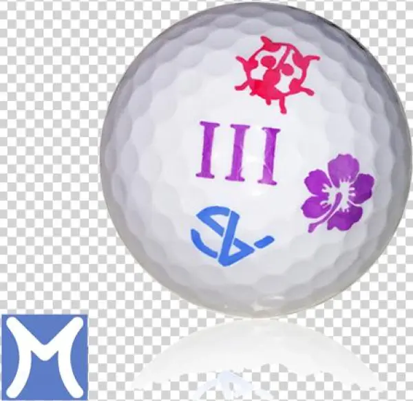 Personalized Golf Ball Stamp - Rubber Stamping