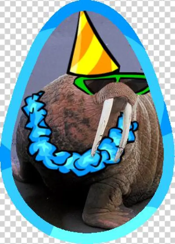 Shurow The Walrus Easter Egg - Chocolate Cake