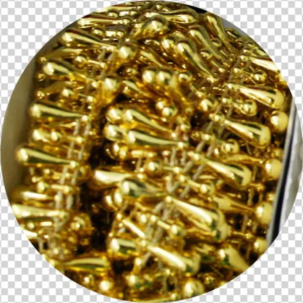 Teardrop Faux Pearl Trim Bead Accent Gold - Circle