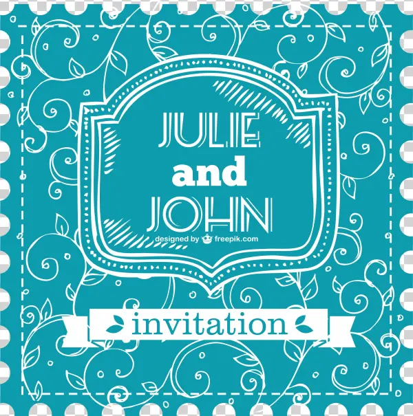 Wedding Invitation Vintage Clothing Retro Style Euclidean - Wedding