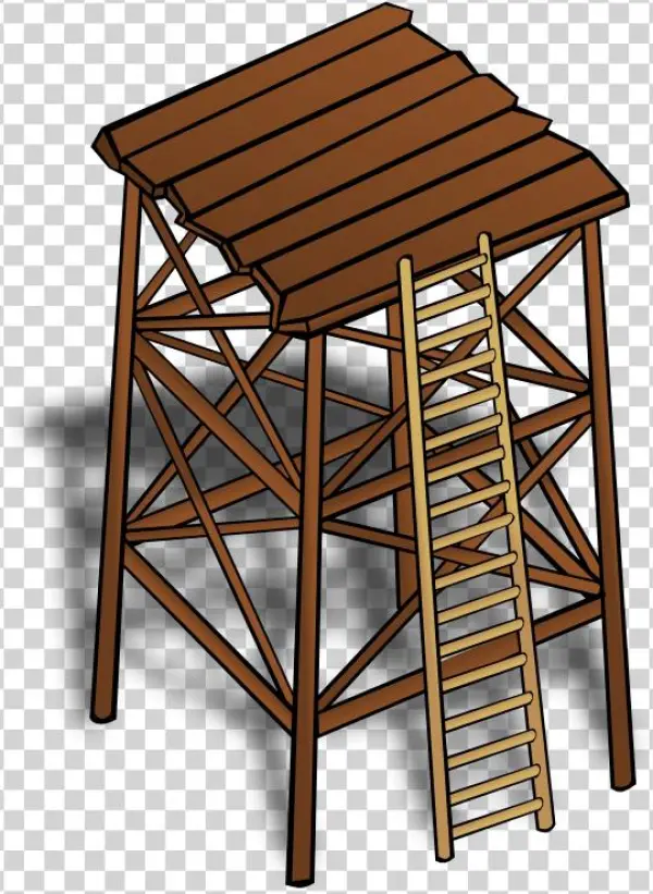Wooden - Watchtower Clipart
