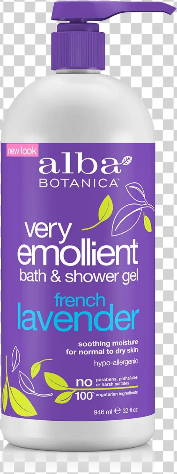 32 Fl Oz - Alba Botanica Very Emollient Bath & Shower Gel