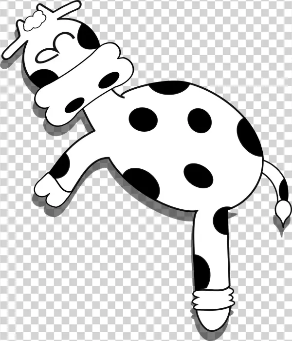 Sleeping Cow Svg Clip Arts 510 X 594 Px