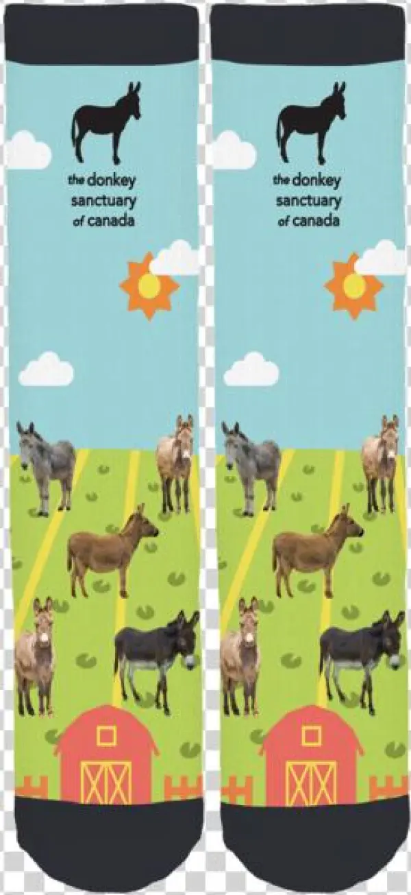 The Donkey Sanctuary Of Canada Crew Socks - Sock