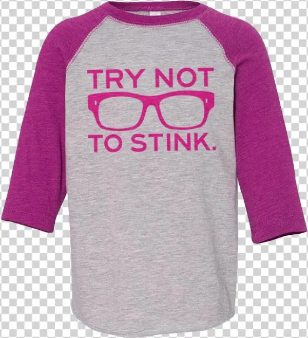 Toddler 3/4 Try Not To Stink - 3 4 Sleeve Jersey