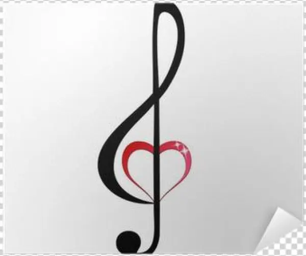 Zazzle Dreifacher Clef Mit Glänzendem Rosa Herzen Barely